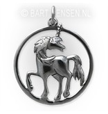 Unicorn pendant - sterling silver