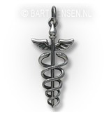 CaduceusPendant - sterling silver