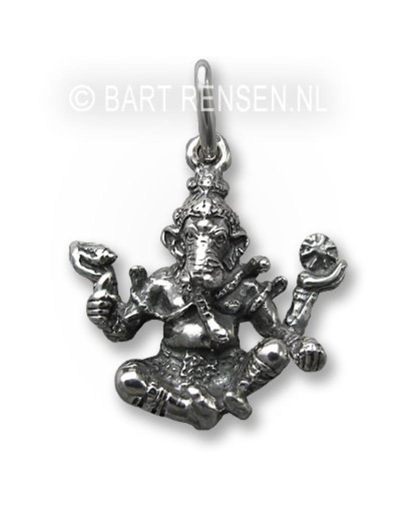 Ganesha pendant - sterling silver