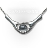 Pendant with hands - sterling silver