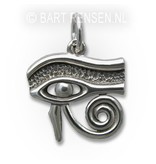 Horus-eye pendant (left) - sterling silver