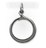 Ouroboros pendant - sterling silver