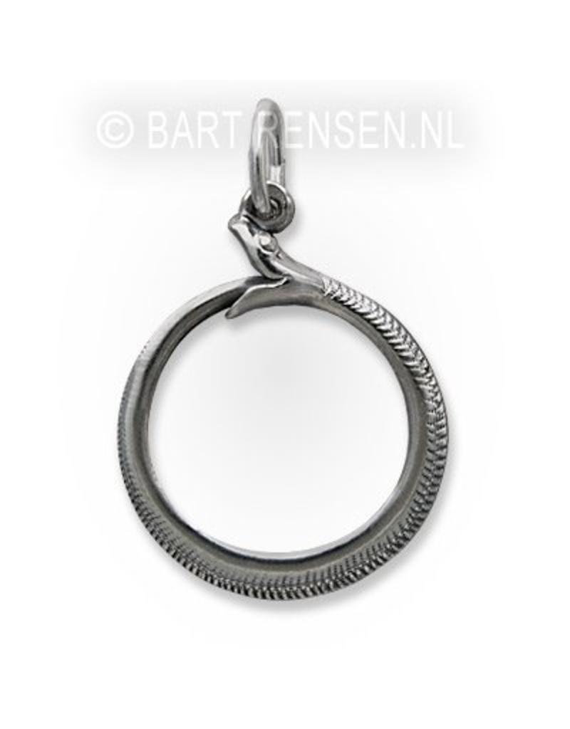 Ouroboros pendant - sterling silver