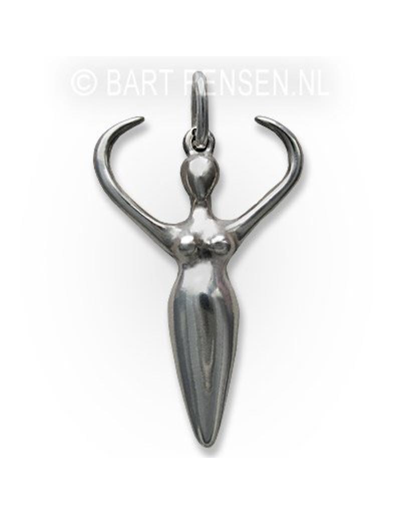 Beschermgodin hanger - echt zilver