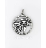 Horus-eye pendant - sterling silver