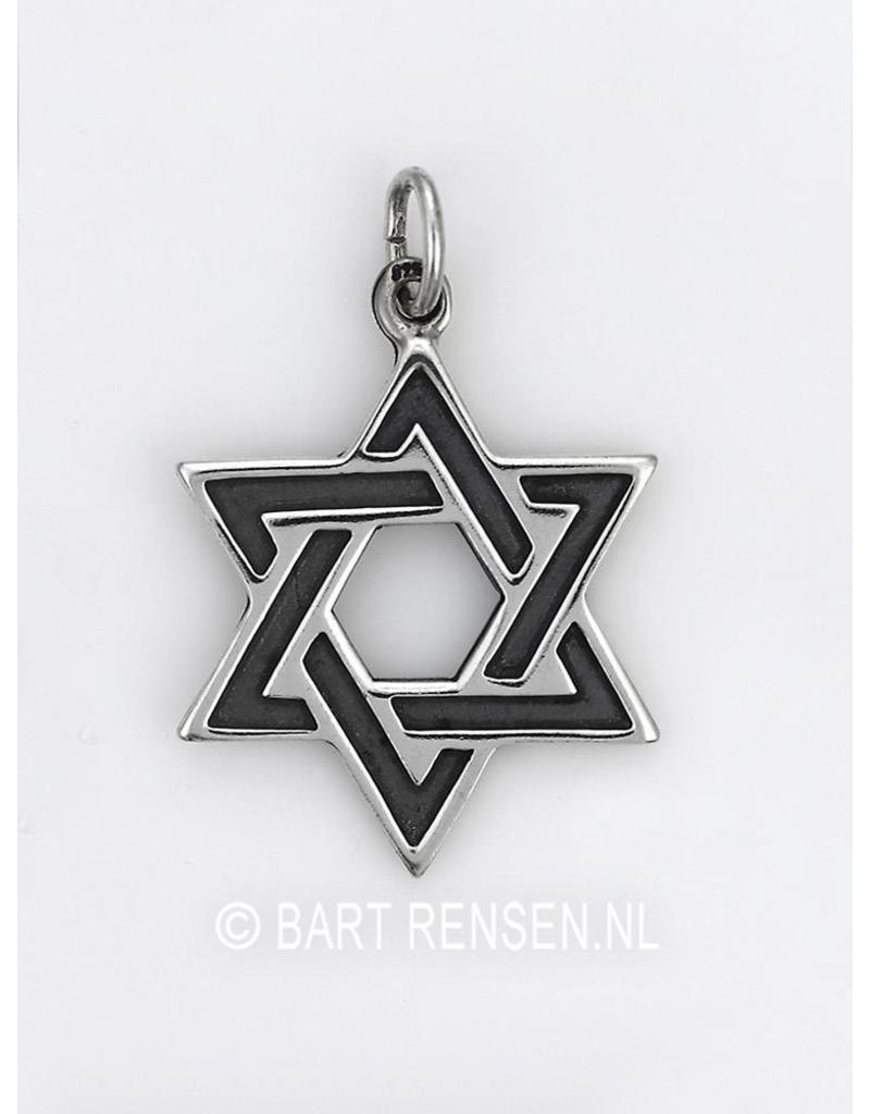 Hexagram pendant - sterling silver