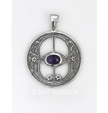 Vesica Pisces pendant - sterling silver