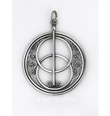 Vesica Pisces pendant - sterling silver