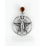 Pentagram pendant - sterling silver