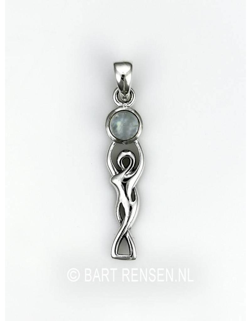 Goddess Pendant - sterling silver