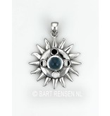 Sun And Moon Phases Pendant - sterling silver