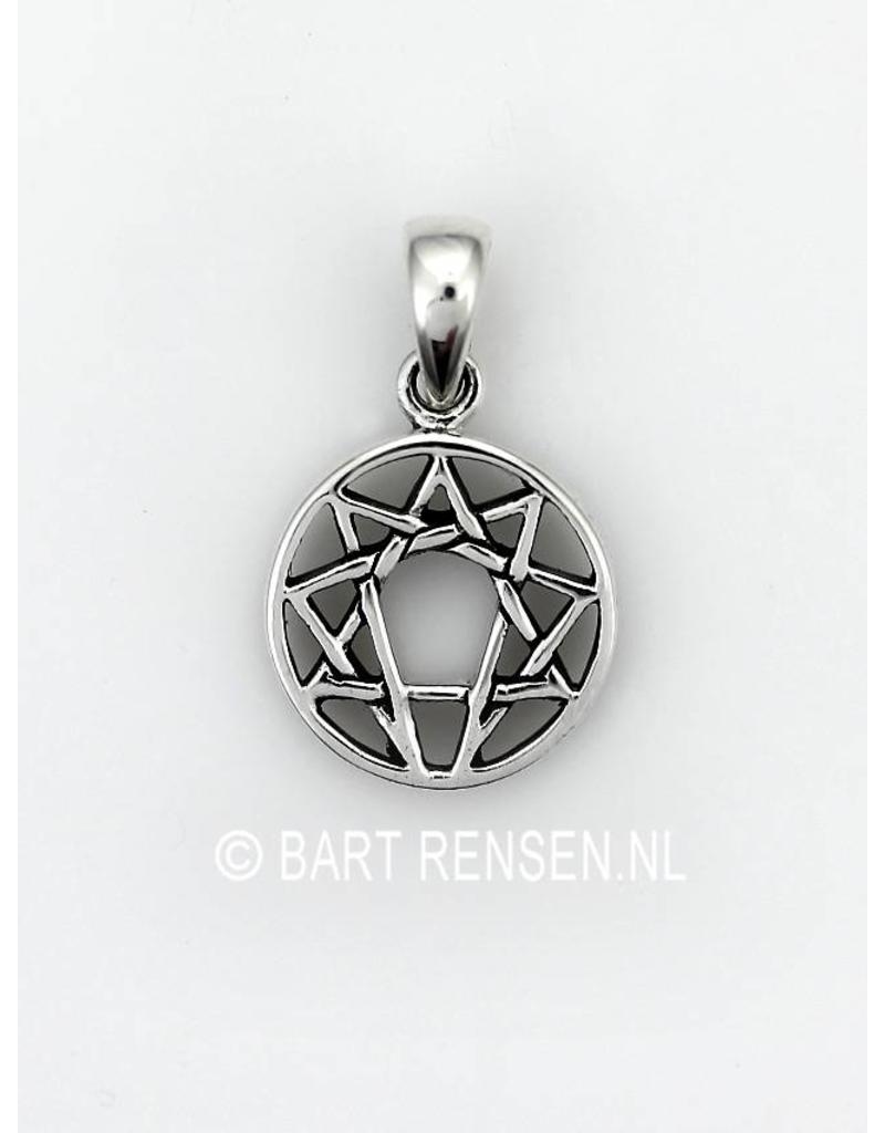 Enneagram hanger - echt zilver