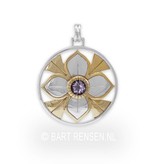 Lotus pendant - sterling silver