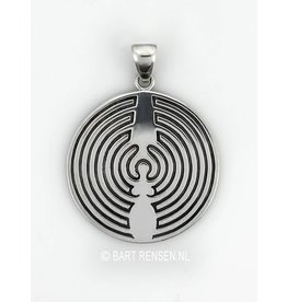 Labyrinth pendant - silver