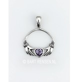 Claddagh pendant - sterling silver