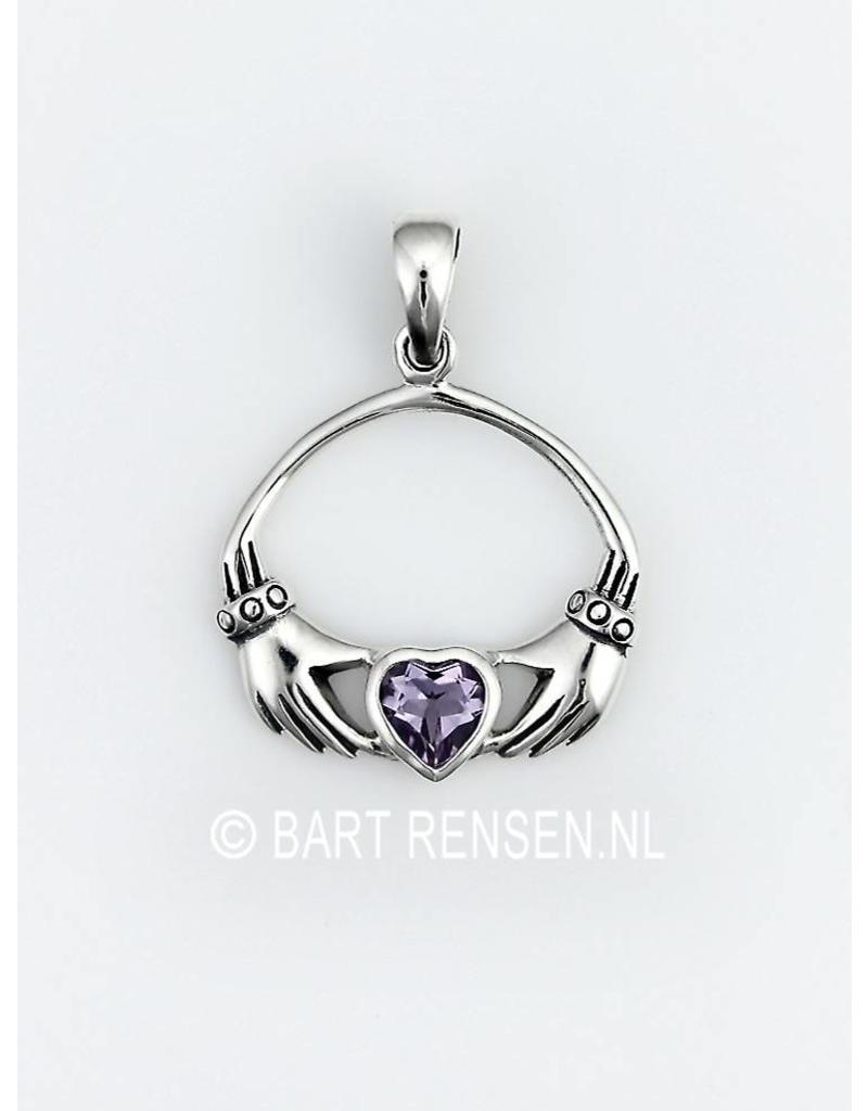 Claddagh pendant - sterling silver