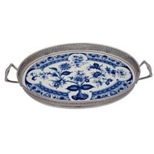 Delfts-blauw dienblad