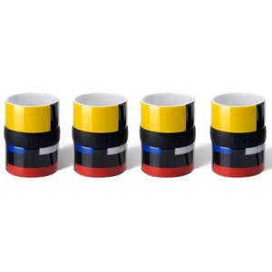 Espresso set Mondriaan