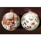 Handbeschilderde kerstbal Avercamp Rijksmuseum