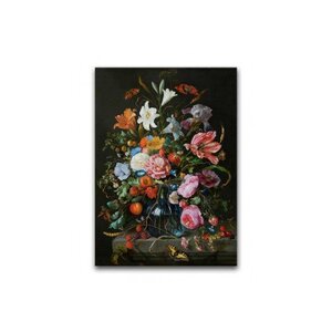 Poster vaas met bloemen