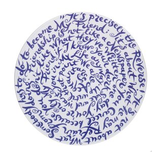 Royal Delft diskus board "Vriendschap"