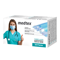 Masque médical jetable Type IIR, lot de 50 pcs