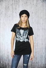 Girls Shirt black Wings flat