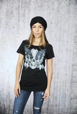 Girls Shirt black Wings flat