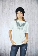 Damen Unlimited weiss flat wings T-Shirt