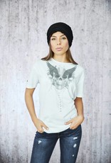 Damen Unlimited weiss flat wings T-Shirt