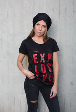 Girls shortsleeve Shirt Explosive black