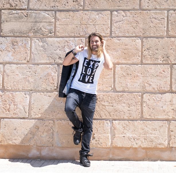 Herren Shirt Explosive weiss