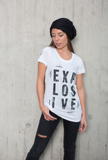 Girls shortsleeve Shirt Explosive white