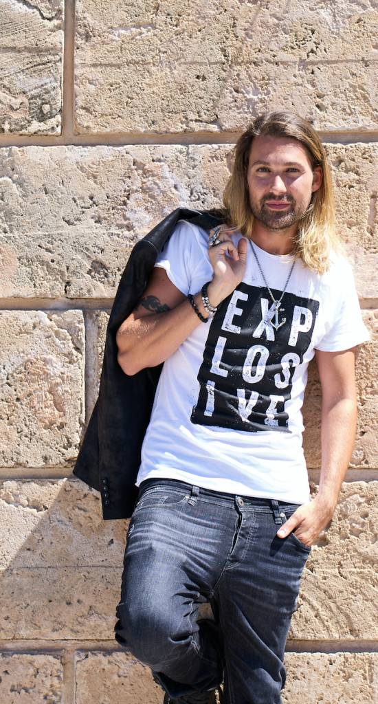 Herren Shirt Explosive weiss