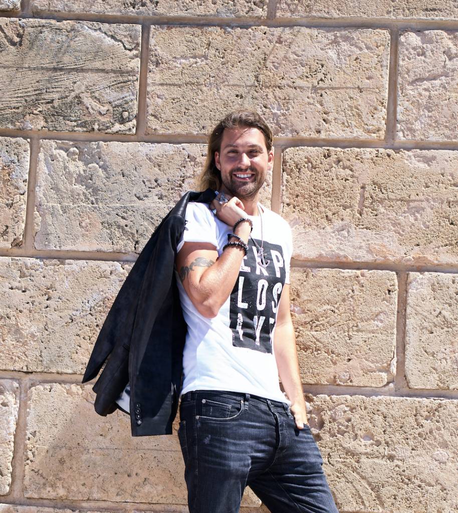 Herren Shirt Explosive weiss