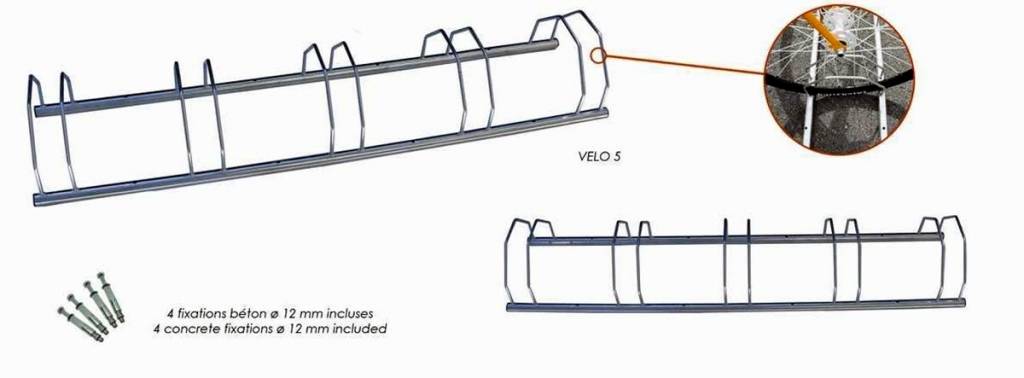 Double-sided bicycle rack Budget for 5 bikes