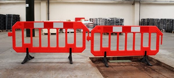 Construction barrier 'Gatebarrier' - orange - 1000 x 2000 mm
