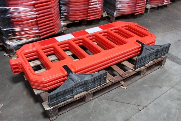 Construction barrier 'Gatebarrier' - orange - 1000 x 2000 mm