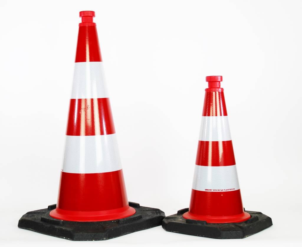 Traffic Cone  fully reflective - 75 cm