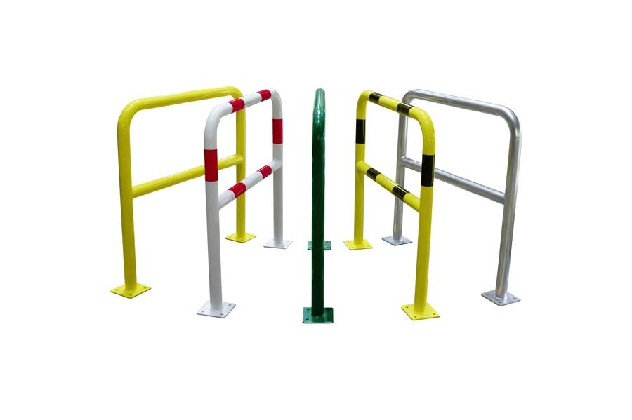 Steel protection barrier with crossbar - Ø 60 mm