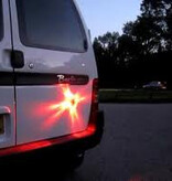 Orange hazard flare - magnetic and rechargeable