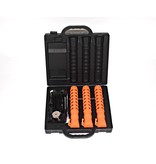 Coffret à 3 batons de police lumineux - rechargeable - orange ou bleu