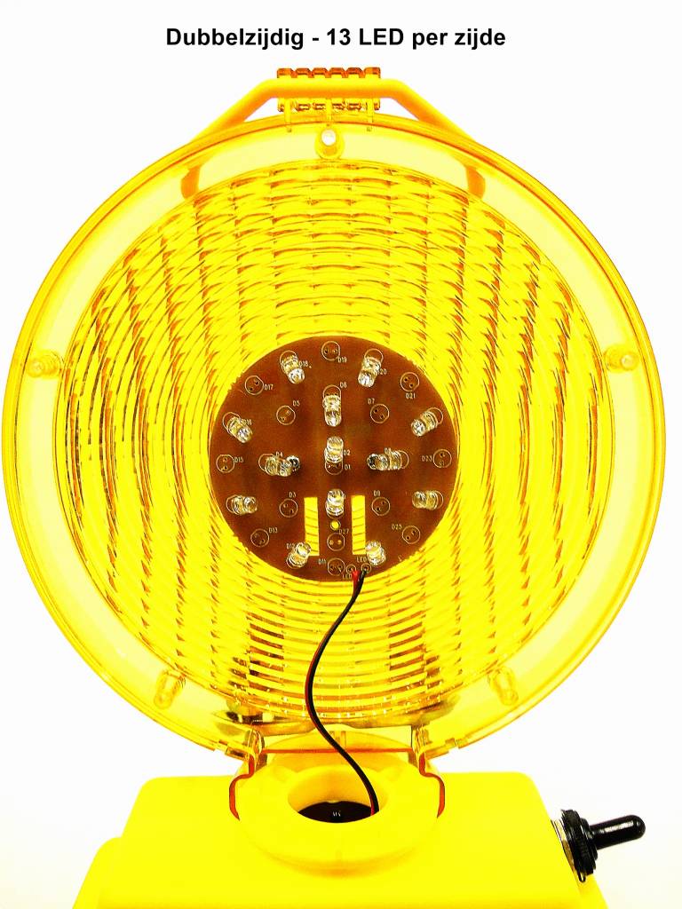 Road warning lamp STARFLASH 2000 - double sided - yellow