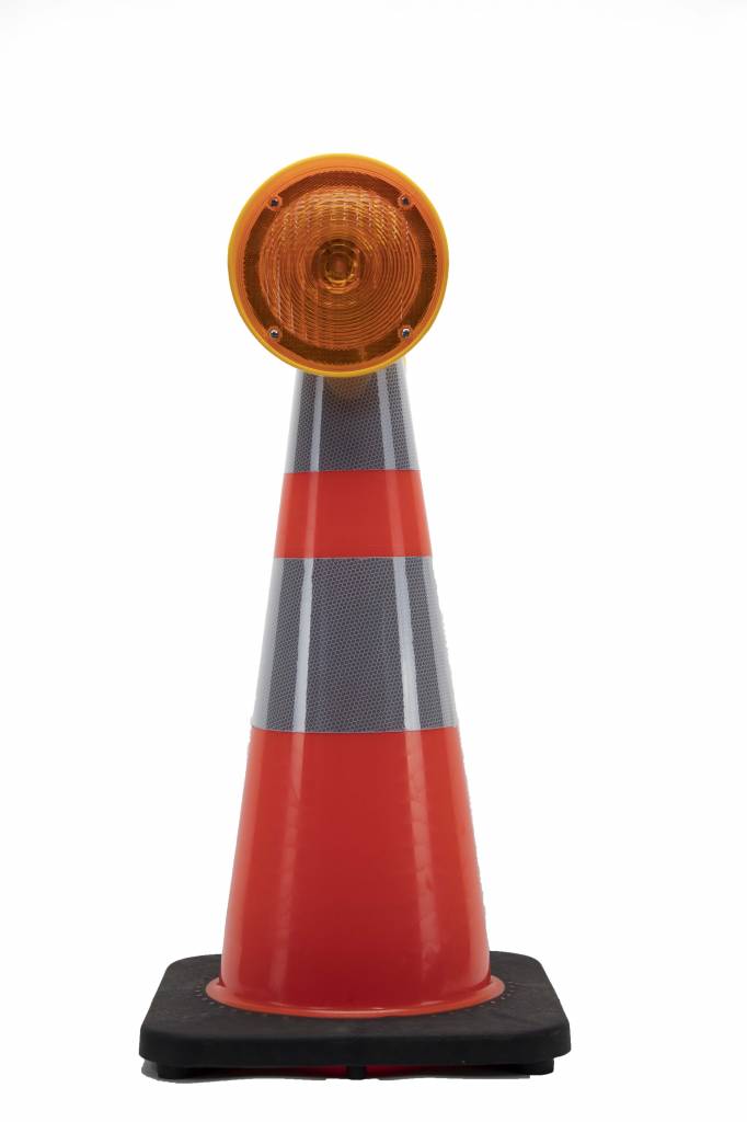 Warning lamp CONESTAR 1000 for cones - Yellow - TRAFFIMEX