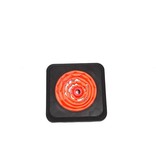 Heavy duty collapsible traffic  cone with integrated LED