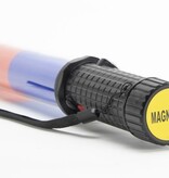LED traffic baton - blue/red - rechargeable and multifunctional