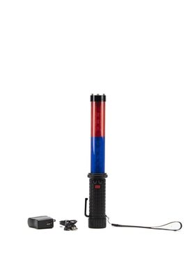 LED traffic baton - blue/red