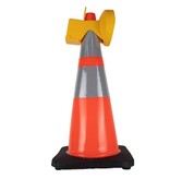 Lampe de chantier CONESTAR 1000 pour cônes - Rouge ( batterie excl. )