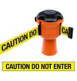 SKIPPER barrier belt unit  with 9 meters yellow/black tape - CAUTION DO NOT ENTER