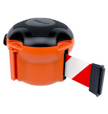 SKIPPER XS afzetlinthouder met 9 meter rood/wit lint